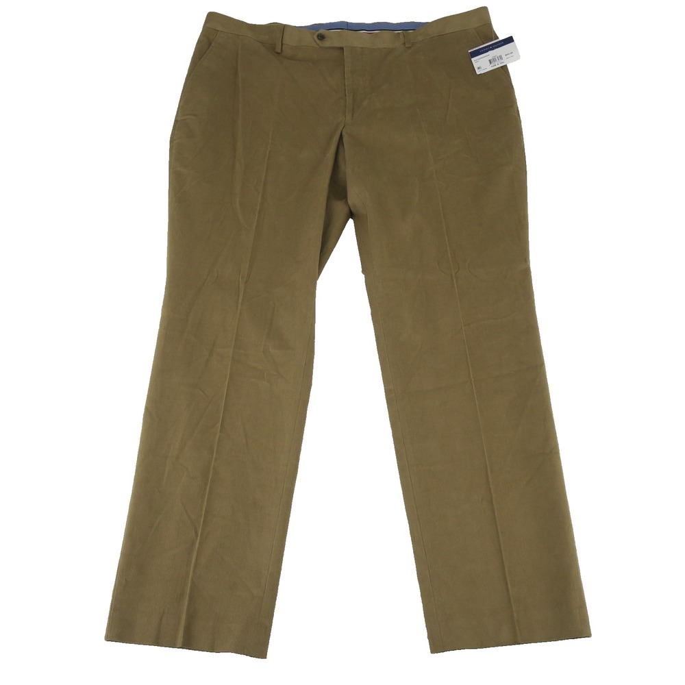 Tommy Hilfiger THFLEX Corduroy Khaki Pants Mens 42x32 Retail $95